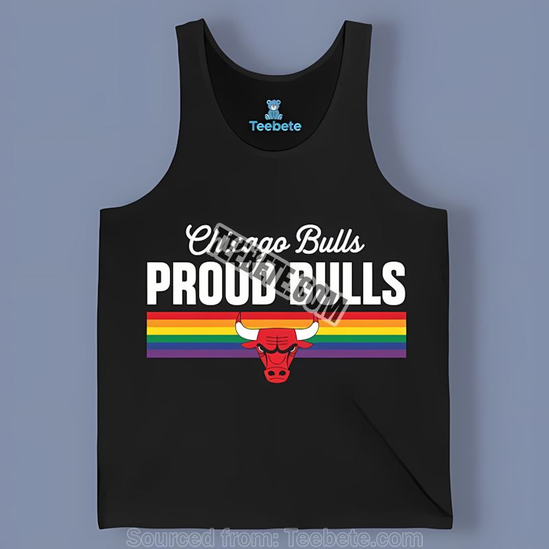 Chicago Bulls Pride Colors Love Wins Adults Tanktop Chicago Bulls Pride Colors Love Wins Adults Tanktop