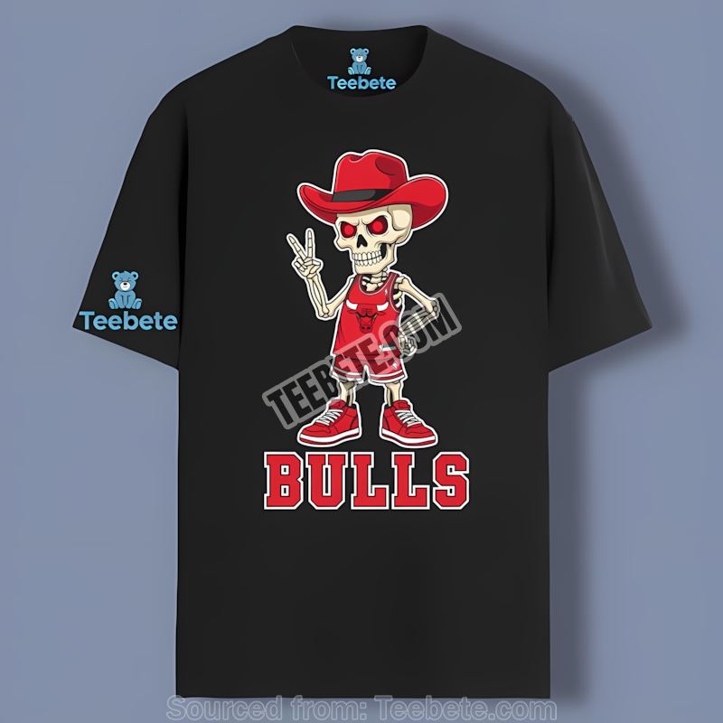 Chicago Bulls Skeleton Cowboy Bulls Fan Shirt