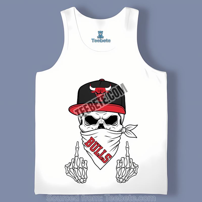 Chicago Bulls Skull Bandana Grit Classic Tanktop Chicago Bulls Skull Bandana Grit Classic Tanktop