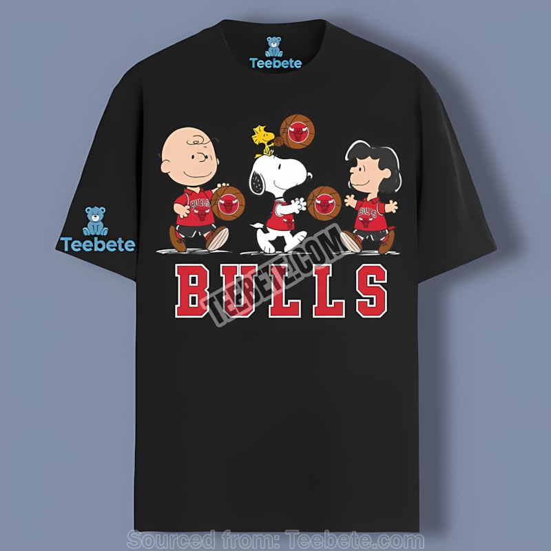 Chicago Bulls Snoopy And Charlie Brown Game Time Shirt