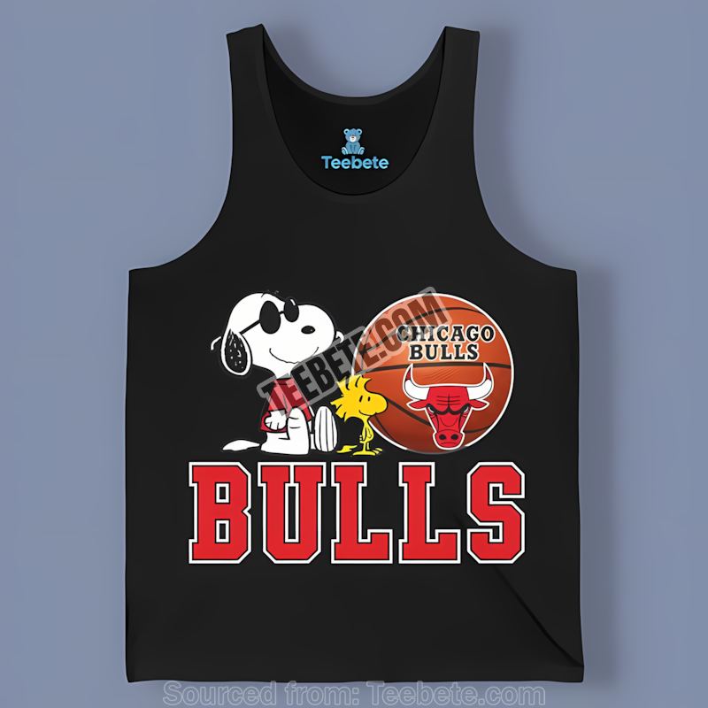 Chicago Bulls Snoopy Helmet Showdown Regular Tanktop Chicago Bulls Snoopy Helmet Showdown Regular Tanktop