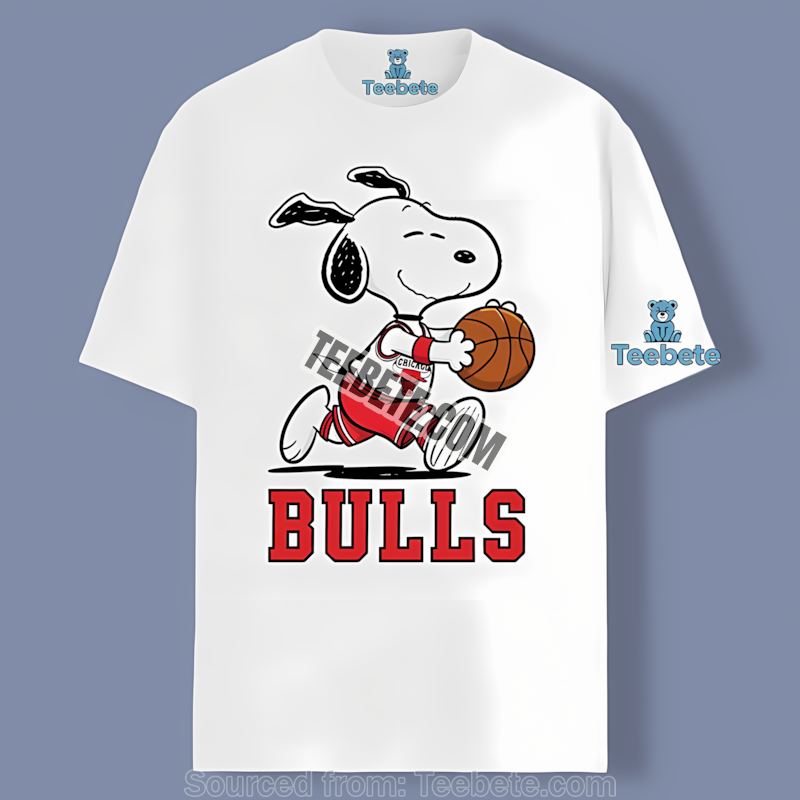 Chicago Bulls Snoopy On The Court Color Shirt