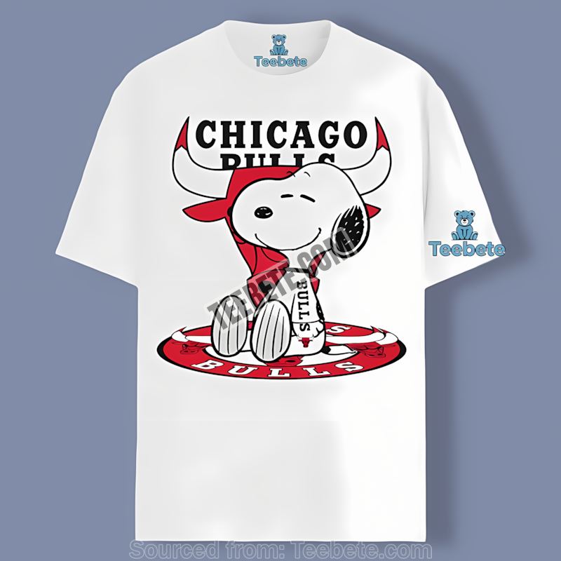 Chicago Bulls Snoopy Too Cool Retro Shirt
