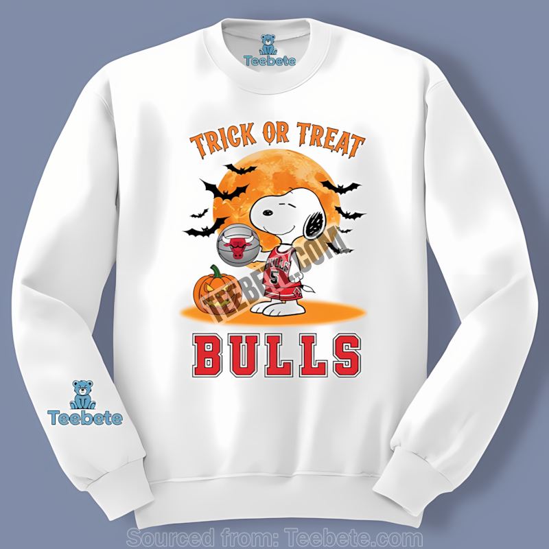 Chicago Bulls Trick Or Treat Snoopy Halloween Long Sleeve Chicago Bulls Trick Or Treat Snoopy Halloween Long Sleeve