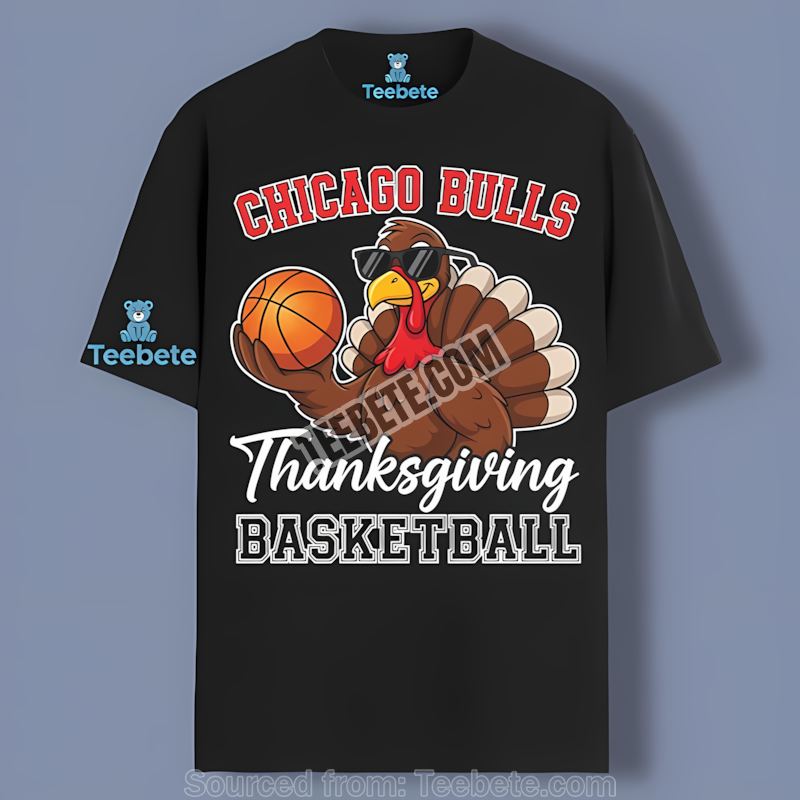 Chicago Bulls Turkey Day Hoops Thanksgiving Shirt