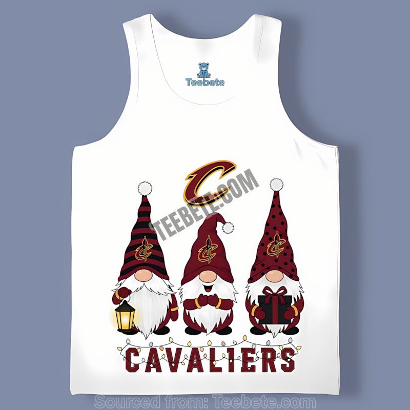 Christmas Gnomes Cleveland Cavaliers Vintage Tanktop Christmas Gnomes Cleveland Cavaliers Vintage Tanktop