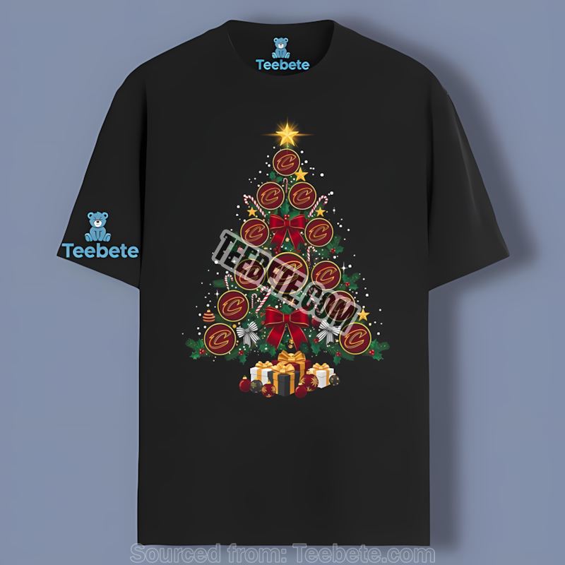 Christmas Tree Logo Cleveland Cavaliers Trendy Shirt