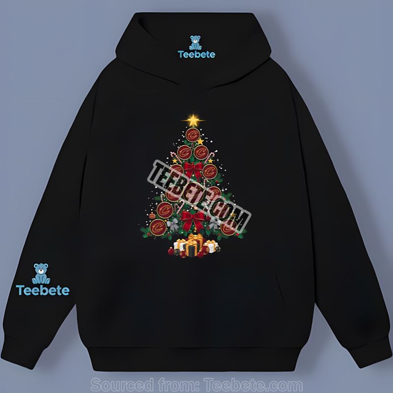Christmas Tree Logo Cleveland Cavaliers Trendy Hoodie Christmas Tree Logo Cleveland Cavaliers Trendy Hoodie