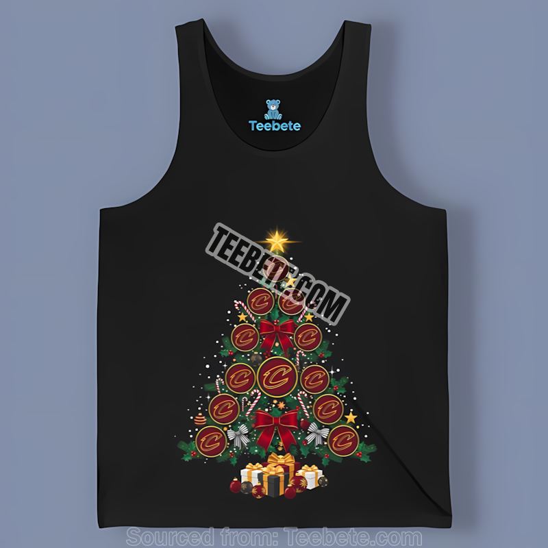 Christmas Tree Logo Cleveland Cavaliers Trendy Tanktop Christmas Tree Logo Cleveland Cavaliers Trendy Tanktop