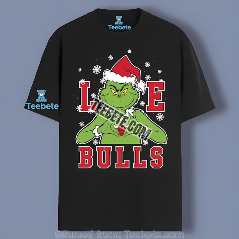 Christmas With Love Chicago Bulls Adults Shirt
