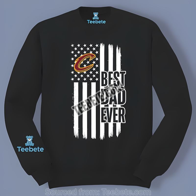 Cleveland Cavaliers Best Dad Ever American Flag Trendy Long Sleeve Cleveland Cavaliers Best Dad Ever American Flag Trendy Long Sleeve