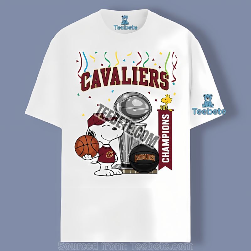 Cleveland Cavaliers Champions Snoopy Celebration Retro Shirt