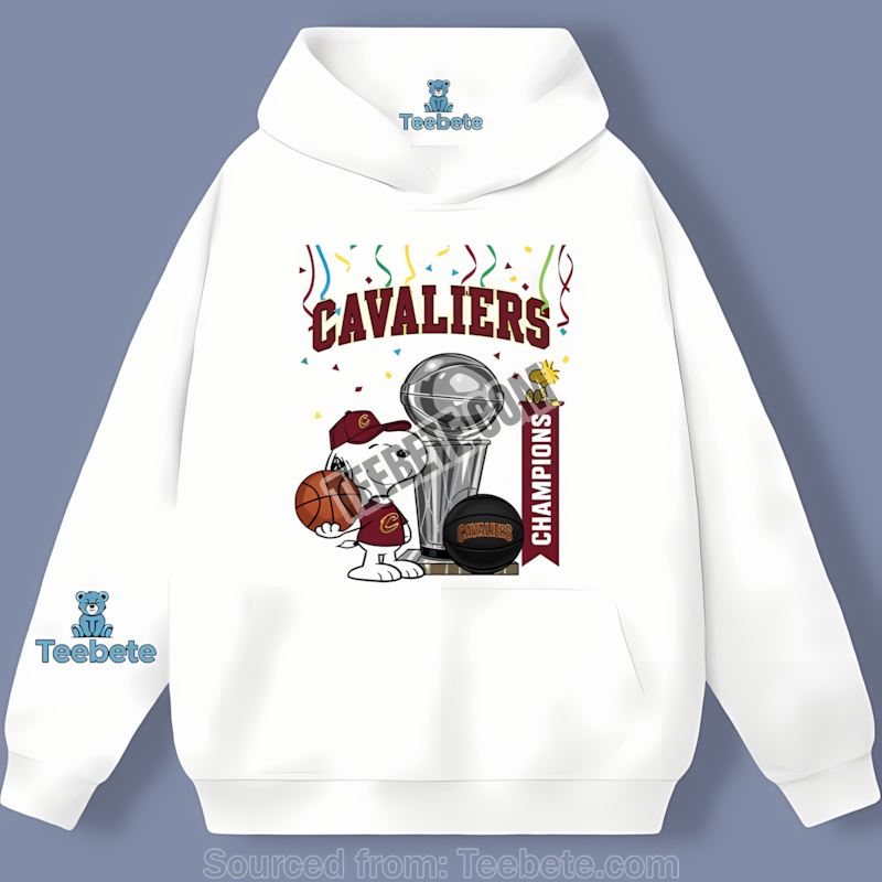 Cleveland Cavaliers Champions Snoopy Celebration Retro Hoodie Cleveland Cavaliers Champions Snoopy Celebration Retro Hoodie