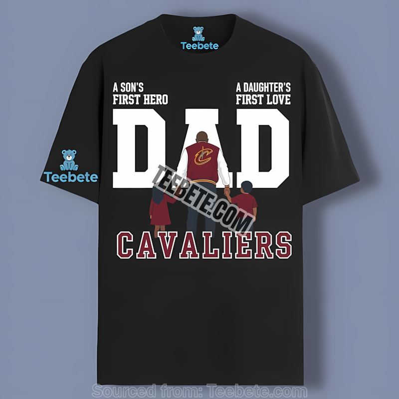 Cleveland Cavaliers Dad Fathers Day Hero Love Graphic Shirt