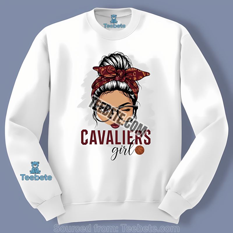 Cleveland Cavaliers Vintage Girl Fan Long Sleeve Cleveland Cavaliers Vintage Girl Fan Long Sleeve