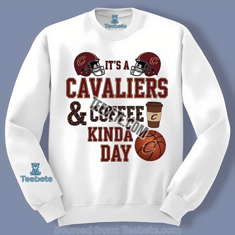 Coffee Kinda Day Cleveland Cavaliers Trendy Long Sleeve Coffee Kinda Day Cleveland Cavaliers Trendy Long Sleeve