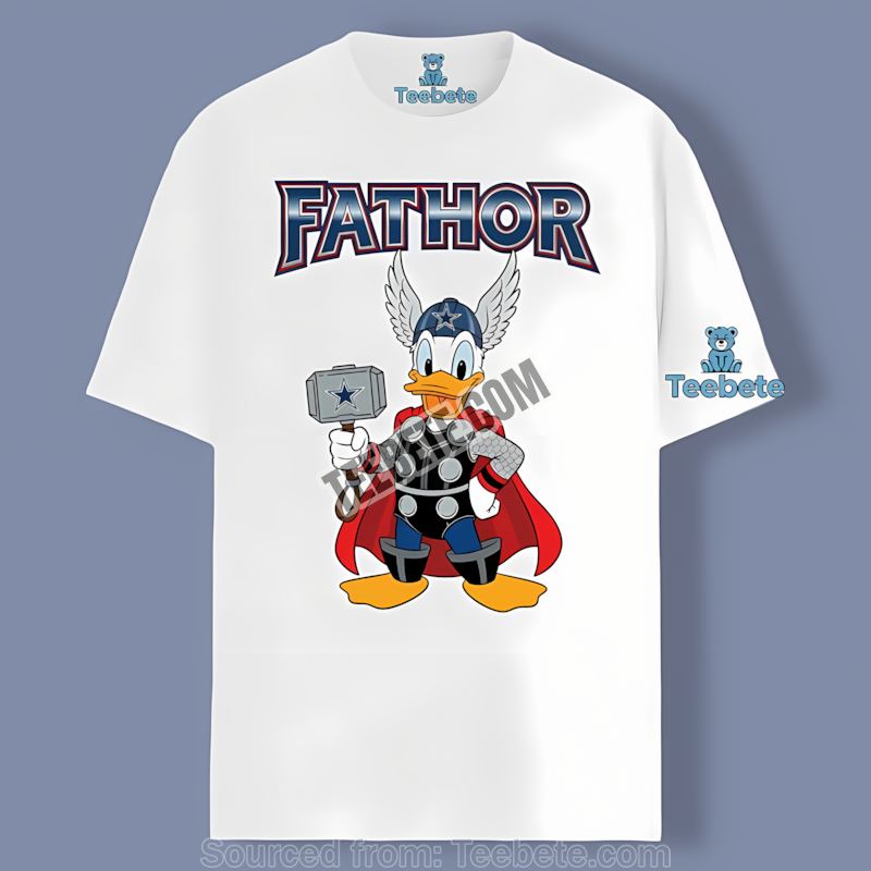Dallas Cowboys Donald Duck Fathor Shirt