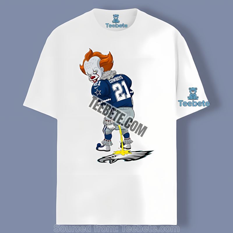 Dallas Cowboys Halloween Pennywise Eagles Rivalry Shirt