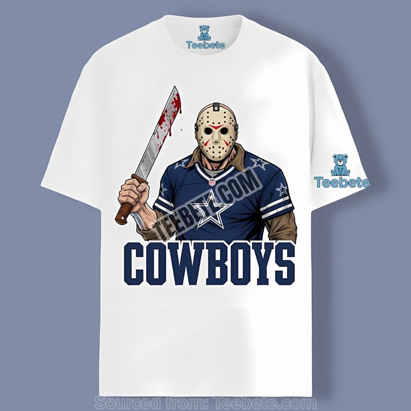 Dallas Cowboys Jason Voorhees Machete Horror Football Shirt