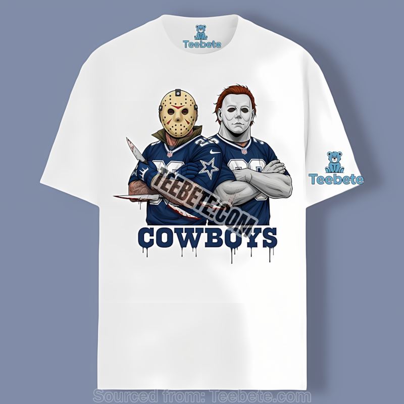 Dallas Cowboys Jason Voorhees Michael Myers Horror Fan Shirt