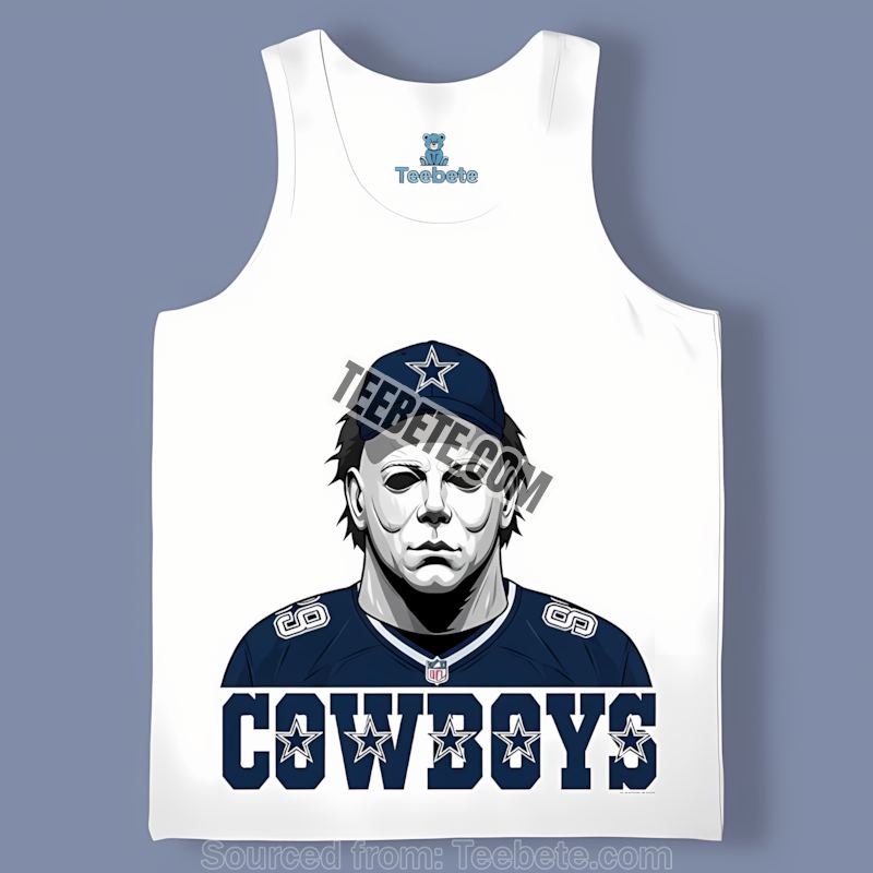 Dallas Cowboys Michael Myers Spooky Tanktop Dallas Cowboys Michael Myers Spooky Tanktop
