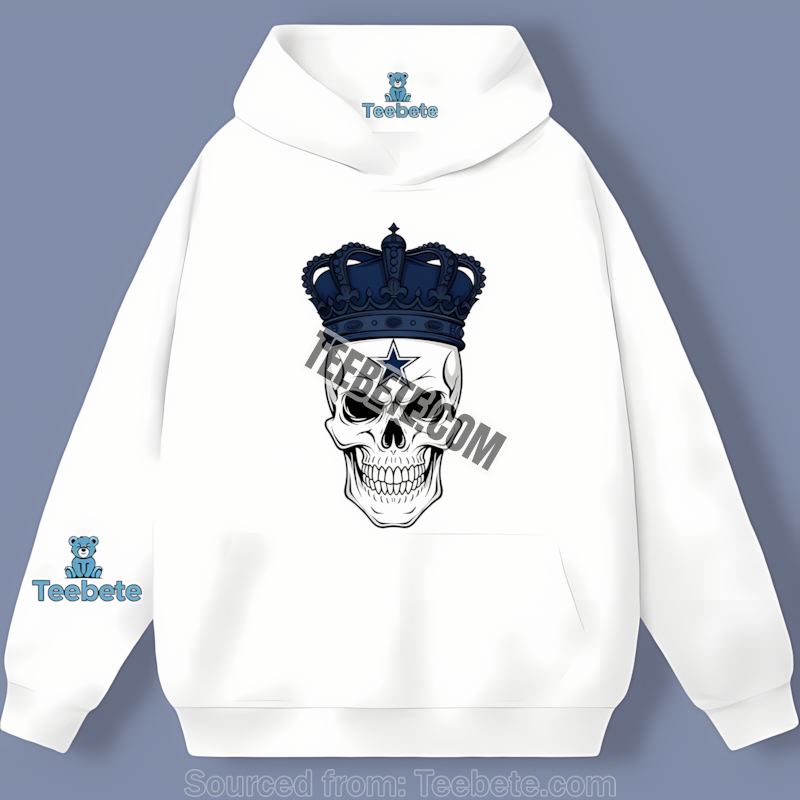 Dallas Cowboys Skull Crown Dark Grunge Hoodie Dallas Cowboys Skull Crown Dark Grunge Hoodie