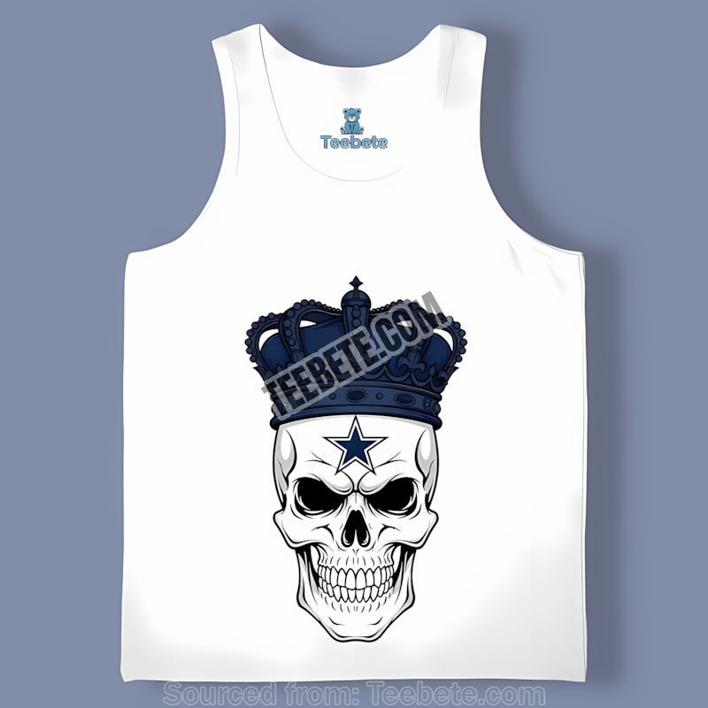Dallas Cowboys Skull Crown Dark Grunge Tanktop Dallas Cowboys Skull Crown Dark Grunge Tanktop