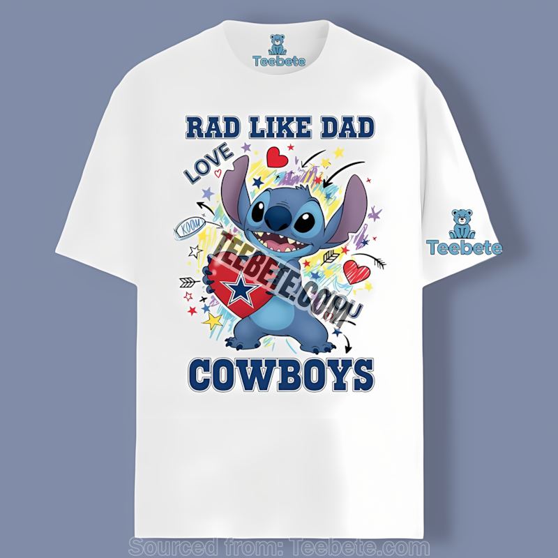 Dallas Cowboys Stitch Rad Like Dad Shirt
