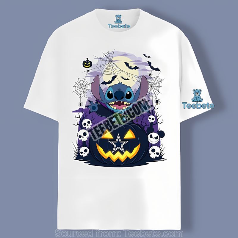 Dallas Cowboys Stitch Witch Halloween Shirt