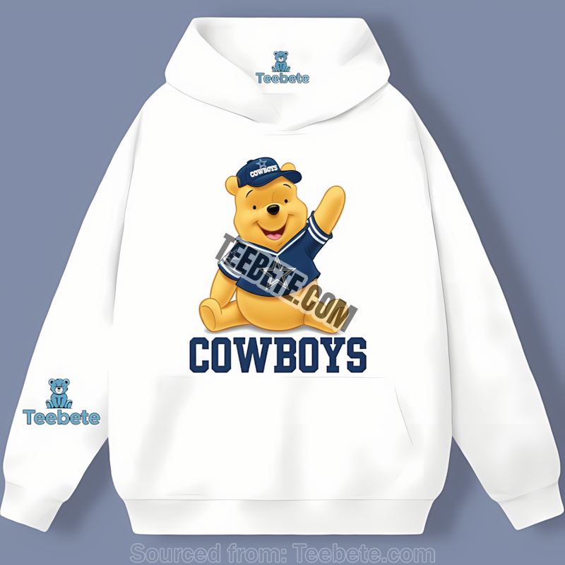 Dallas Cowboys Winnie The Pooh Football Team Spirit Hoodie Dallas Cowboys Winnie The Pooh Football Team Spirit Hoodie