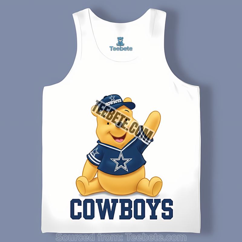 Dallas Cowboys Winnie The Pooh Football Team Spirit Tanktop Dallas Cowboys Winnie The Pooh Football Team Spirit Tanktop