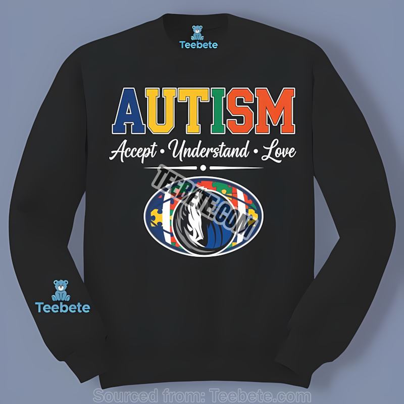 Dallas Mavericks Autism Awareness Accept Understand Love Funny Long Sleeve Dallas Mavericks Autism Awareness Accept Understand Love Funny Long Sleeve