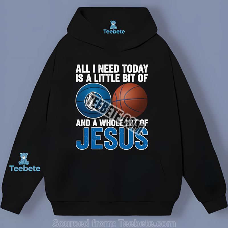 Dallas Mavericks Basketball And Jesus Cotton Hoodie Dallas Mavericks Basketball And Jesus Cotton Hoodie