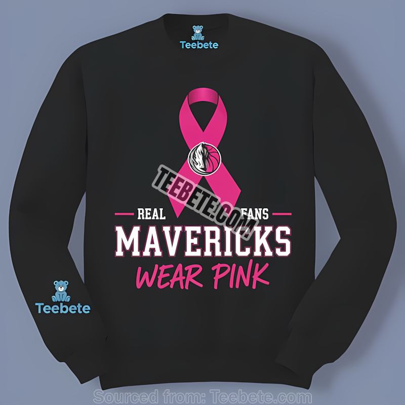 Dallas Mavericks Breast Cancer Awareness Fans Wear Pink Cotton Long Sleeve Dallas Mavericks Breast Cancer Awareness Fans Wear Pink Cotton Long Sleeve