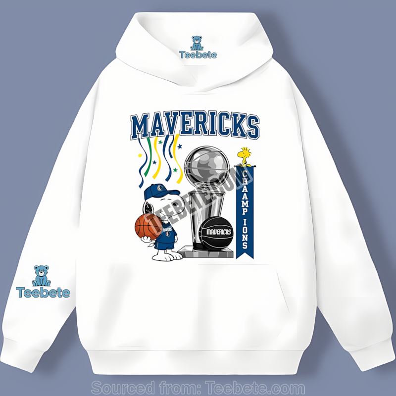 Dallas Mavericks Champions Snoopy Celebration Vintage Hoodie Dallas Mavericks Champions Snoopy Celebration Vintage Hoodie