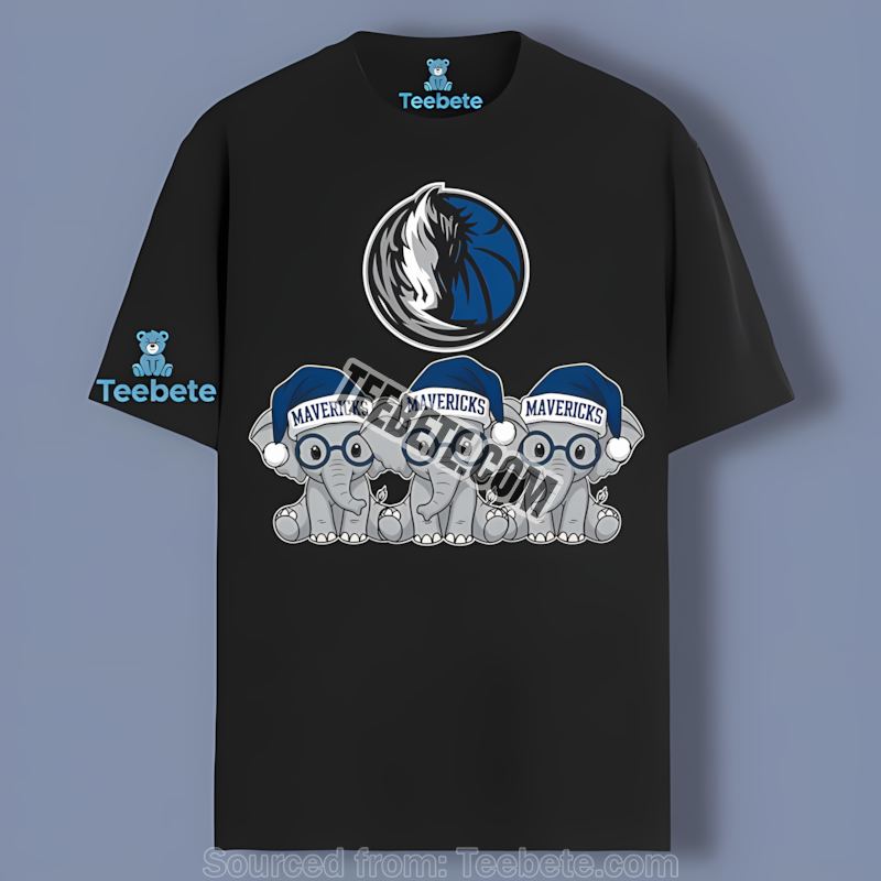 Dallas Mavericks Christmas Elephants Custom Shirt