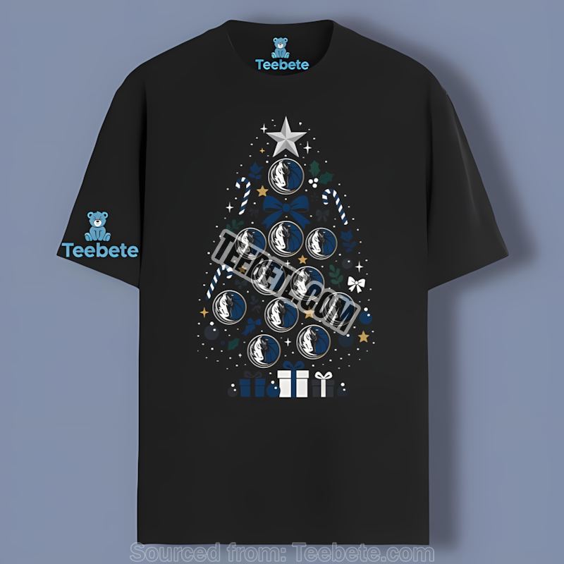 Dallas Mavericks Christmas Tree Logo Slim Fit Shirt