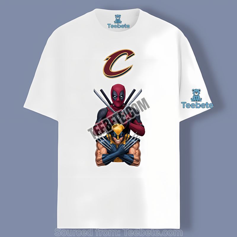 Deadpool Wolverine Cleveland Cavaliers Crossover Cotton Shirt