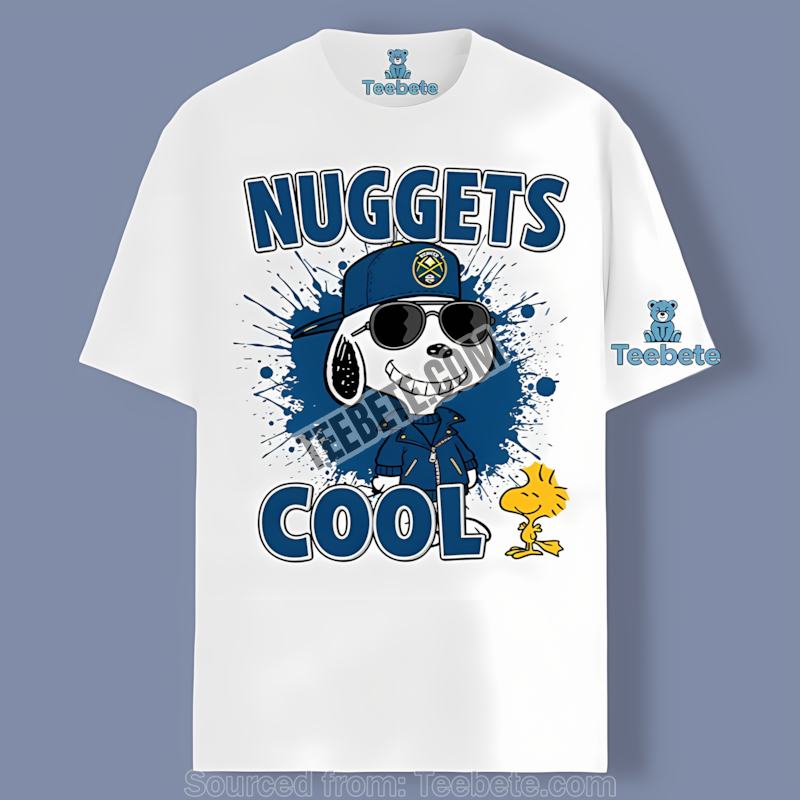 Denver Nuggets Cool Snoopy Character Custom Tee