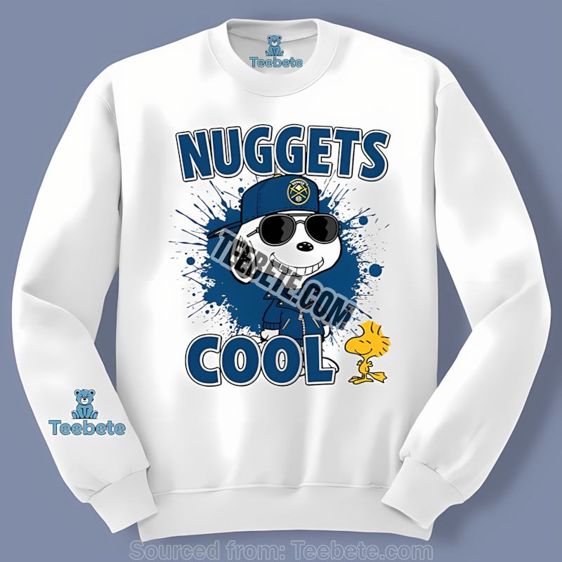 Denver Nuggets Cool Snoopy Character Custom Long Sleeve Denver Nuggets Cool Snoopy Character Custom Long Sleeve