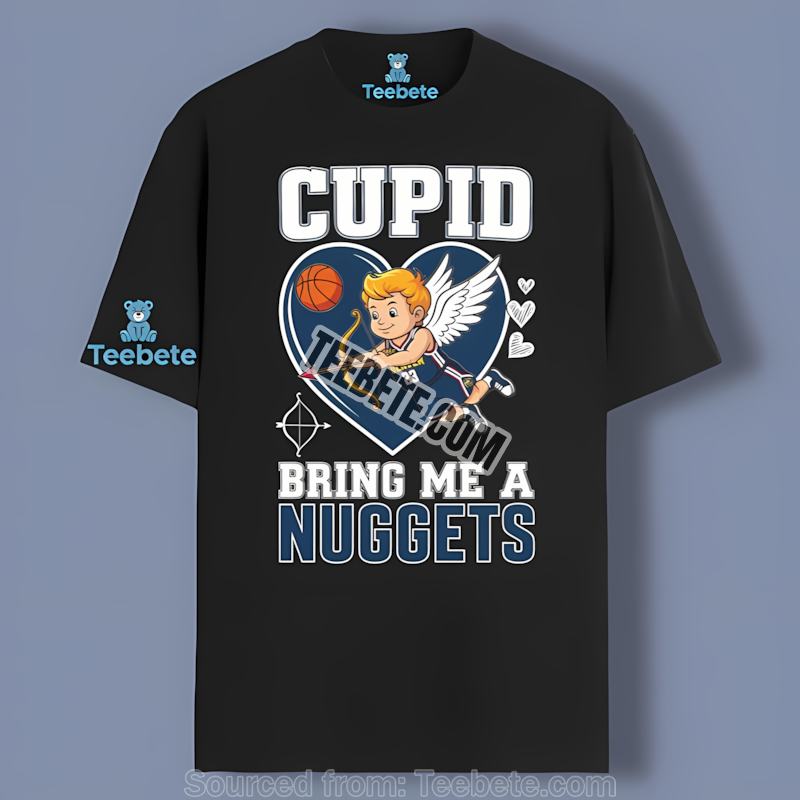 Denver Nuggets Cupid Valentines Mens Graphic Tee Gift