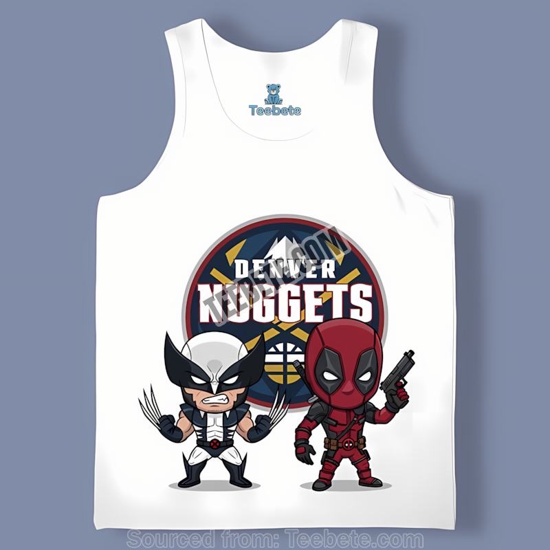 Denver Nuggets Deadpool Wolverine Superhero Classic Tanktop Denver Nuggets Deadpool Wolverine Superhero Classic Tanktop