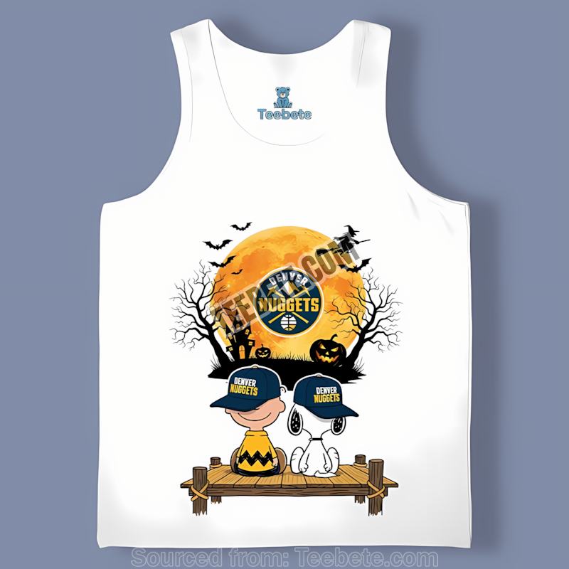 Denver Nuggets Halloween Charlie Brown Snoopy Cool Tanktop Denver Nuggets Halloween Charlie Brown Snoopy Cool Tanktop