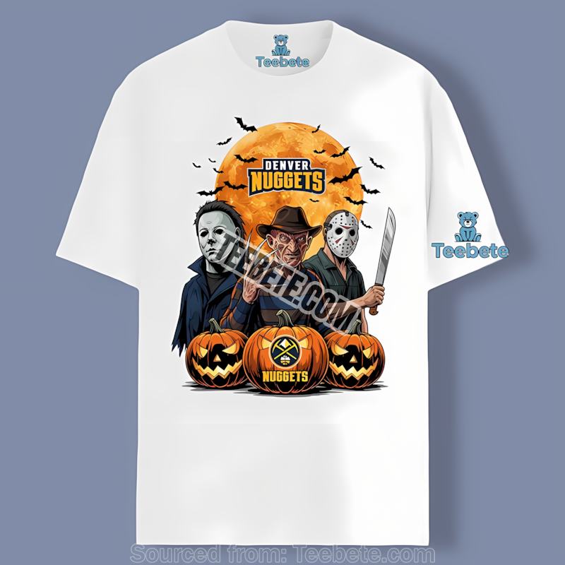 Denver Nuggets Halloween Jason Freddy Myers Cheap Graphic Tee