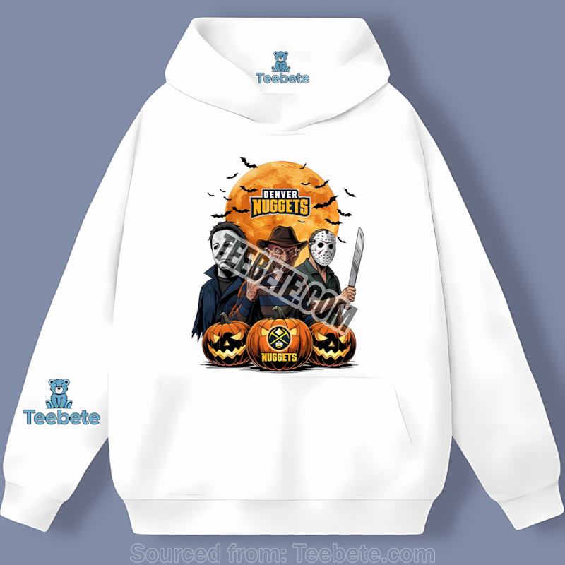 Denver Nuggets Halloween Jason Freddy Myers Cheap Graphic Hoodie Denver Nuggets Halloween Jason Freddy Myers Cheap Graphic Hoodie