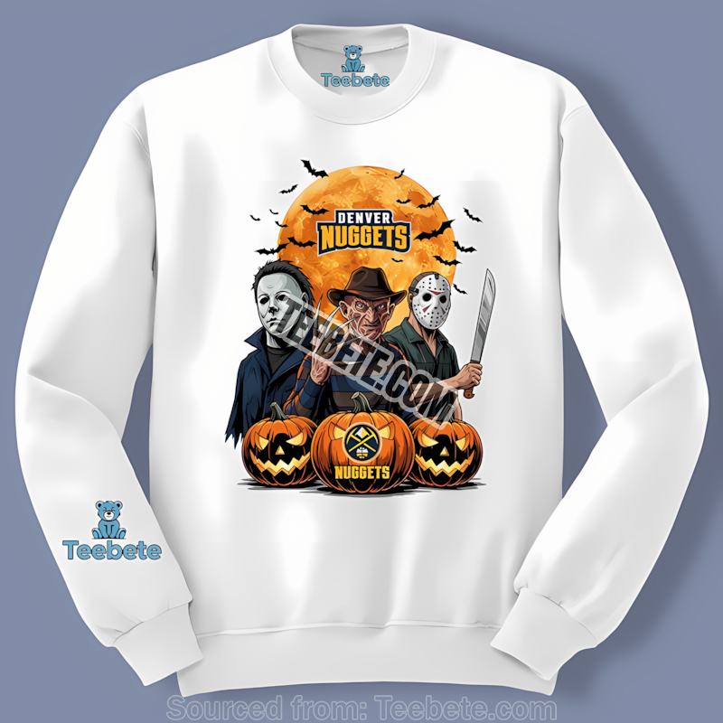 Denver Nuggets Halloween Jason Freddy Myers Cheap Graphic Long Sleeve Denver Nuggets Halloween Jason Freddy Myers Cheap Graphic Long Sleeve