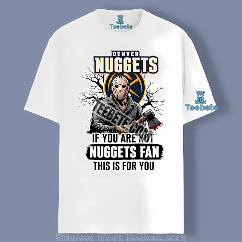 Denver Nuggets Halloween Jason Freddy Myers Cheap Graphic Tee Denver Nuggets Halloween Jason Freddy Myers Cheap Graphic Tee