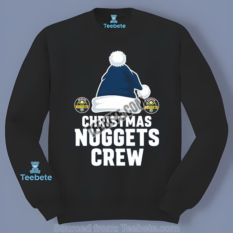 Denver Nuggets Holiday Nuggets Crew Christmas Vintage Long Sleeve Denver Nuggets Holiday Nuggets Crew Christmas Vintage Long Sleeve