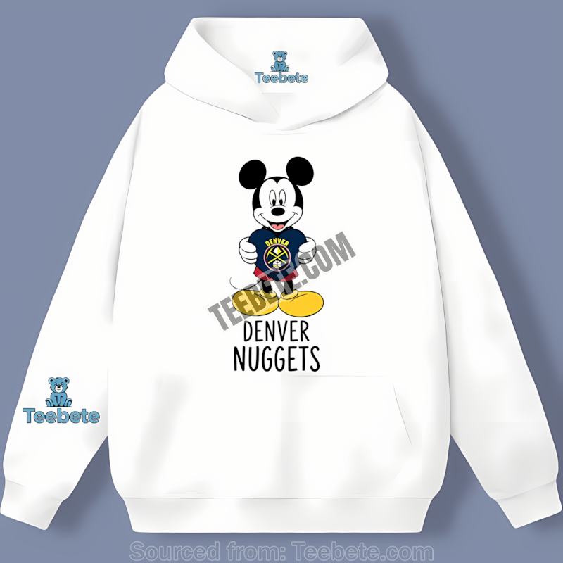 Denver Nuggets Mickey Heart Cool Hoodie Denver Nuggets Mickey Heart Cool Hoodie