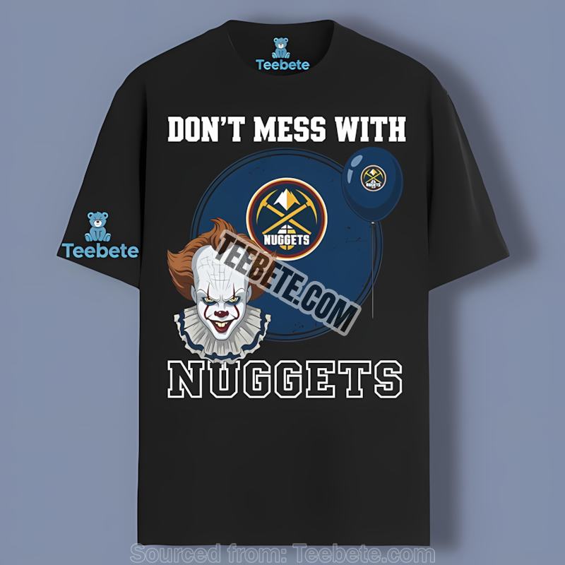 Denver Nuggets Pennywise Halloween Scary Funny Tshirt